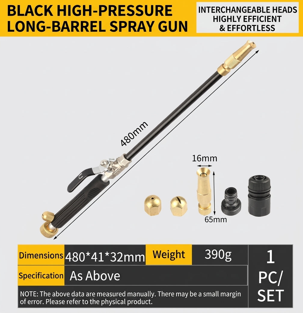 48" Turbo Jet High-Pressure Water Wand – Heavy-Duty Stainless Steel & Brass